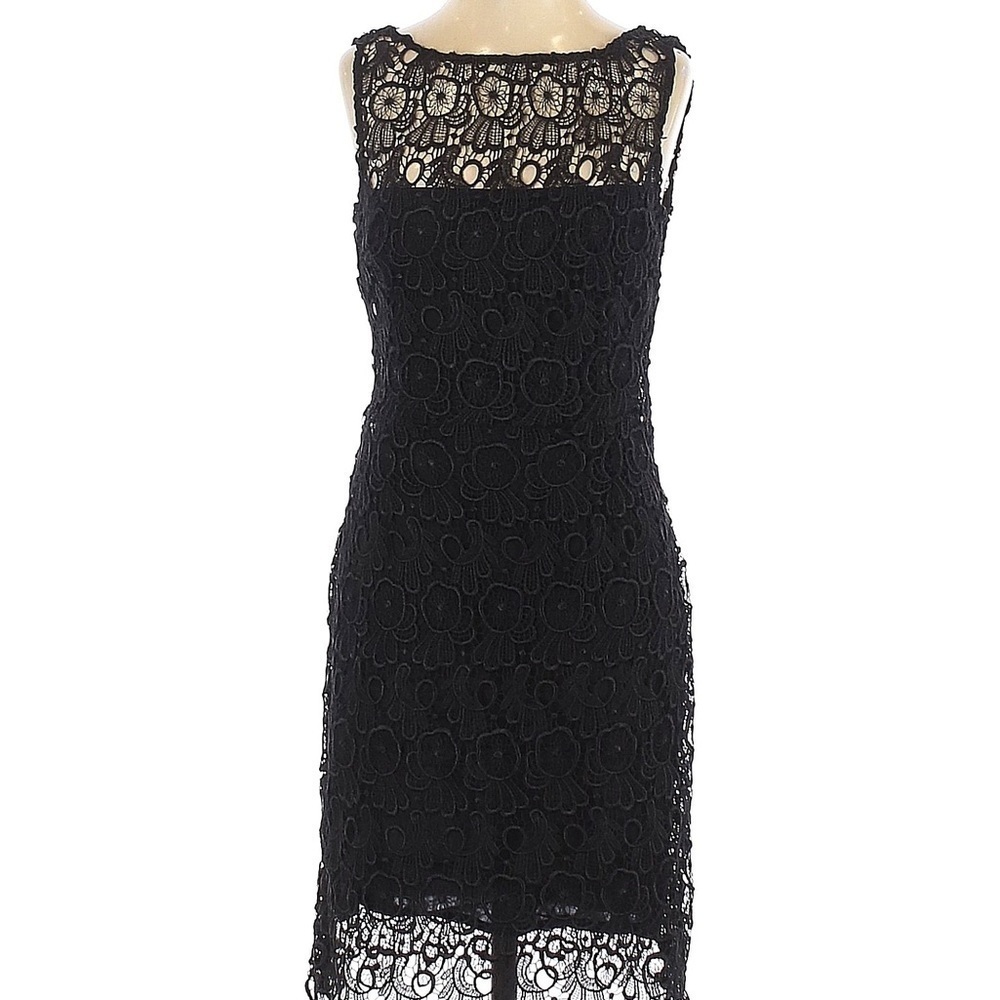 BB Dakota Lace Black Sheath Sleeveless Dress - Picture 2 of 9